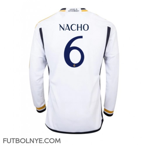 Camiseta Real Madrid Nacho #6 Primera Equipación 2023-24 manga larga